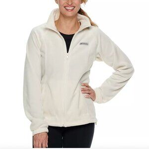 Columbia Zip-Front Fleece Jacket, Medium, Sea Salt